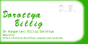 dorottya billig business card